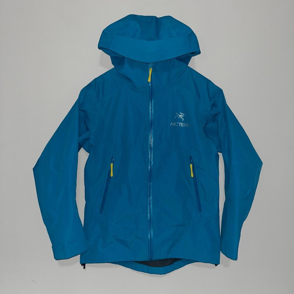 Arc'teryx Blue Waterproof Hooded Rain Jacket (OS2)